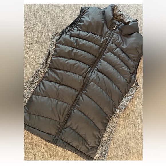 Outdoor Research Women’s Plaza Duck Down Puffer Vest Black & Grey Sz XL - Picture 1 of 8